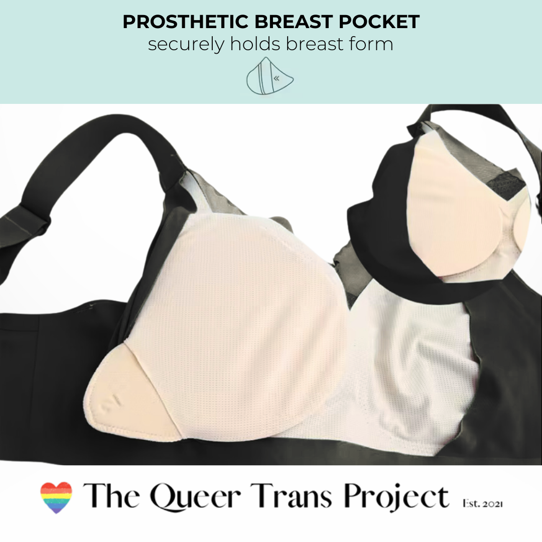 Prostheis Bra with Padding and Pockets for Breast Forms