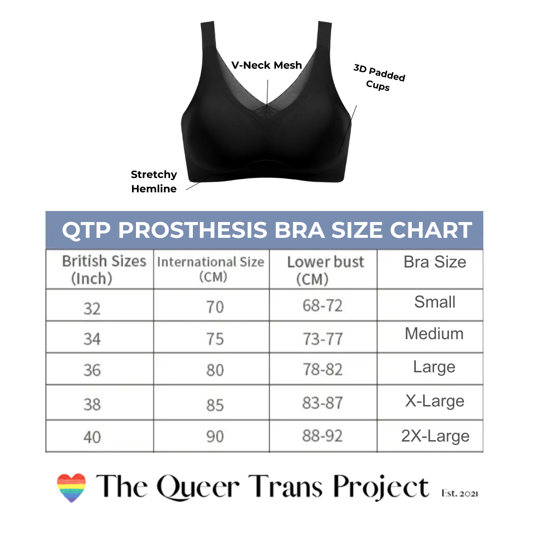 Prostheis Bra with Padding and Pockets for Breast Forms